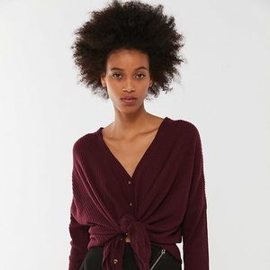 Urban outfitters Jojo oversized thermal tee